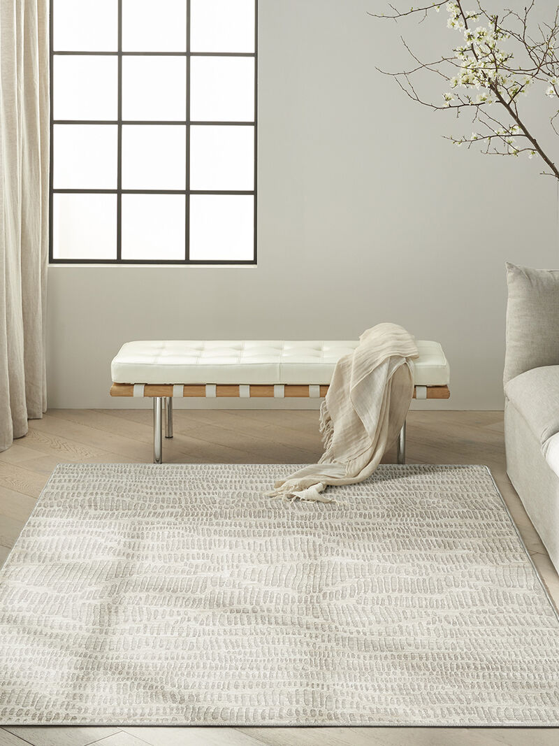 CK079 Notes NOT01 Ivory/Silver 3'11" x 5'11" Rug