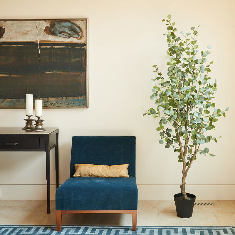 7' Artificial Eucalyptus Tree image number 1
