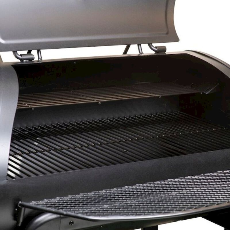 Outdoor Escape Offset Smoker Grill, Heavy Duty, 4-in-1, Black image number 6