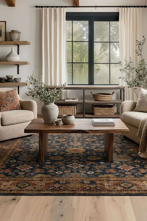 Shalimar Meera Azure 5'3" x 7'10" Rug