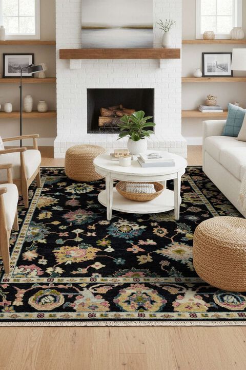 Percival Morgan Black 9' x 12' Rug