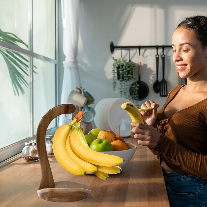 Rock & Branch&reg; Acacia Wood Banana Holder