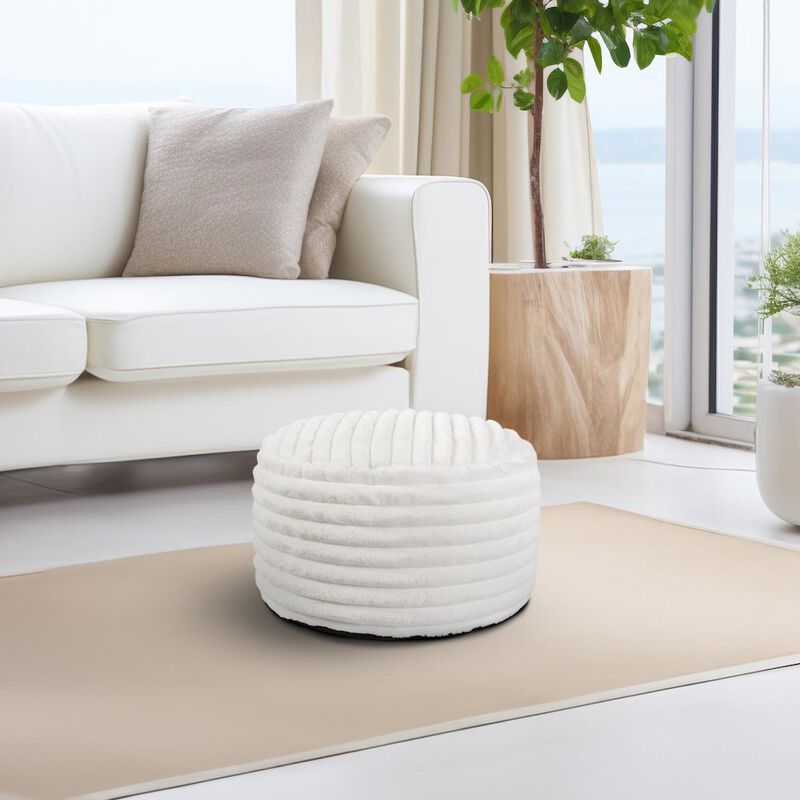 Howard Elliott Short Pouf Shar Pei White image number 7