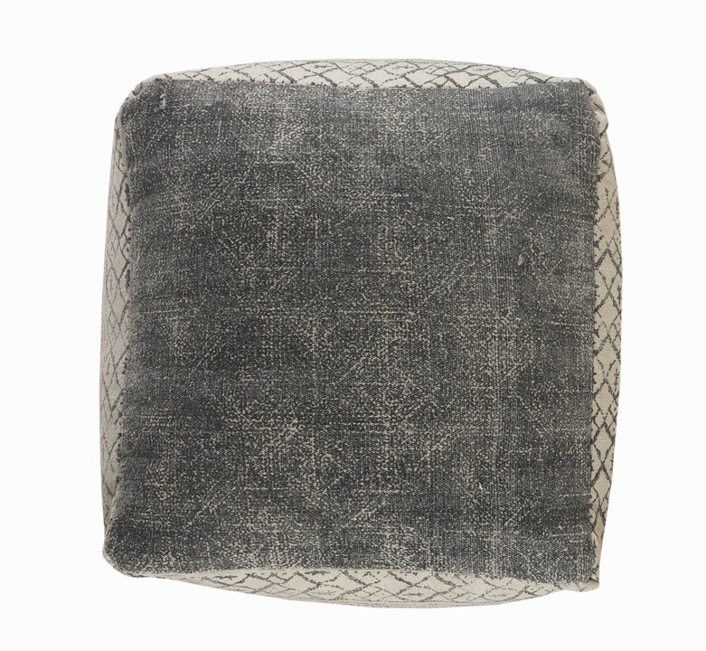 Cotton Pouf Ottoman for Comfortable Floor Use and Modern Home Decor