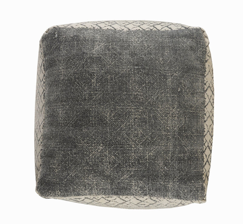 Cotton Pouf Ottoman for Comfortable Floor Use and Modern Home Decor