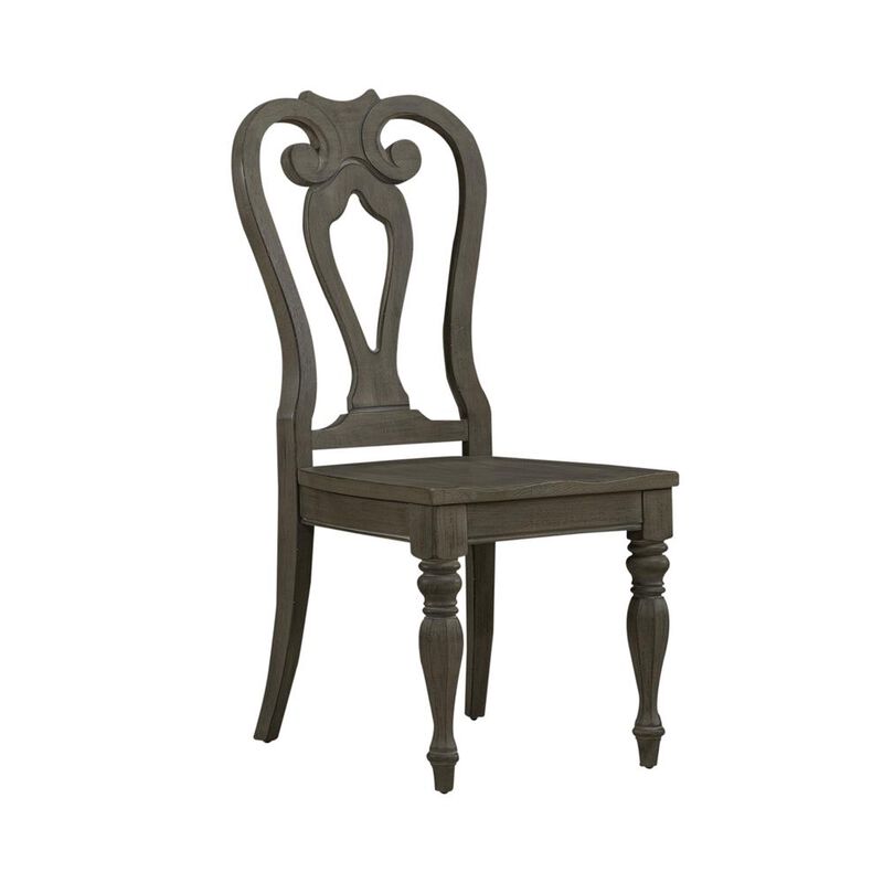 Liberty Furniture Magnolia Manor Splat Back Side Chair (RTA)-Set of 2 in Antique White image number 0