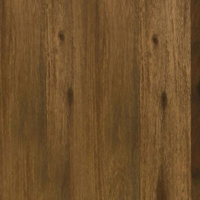 Ody 34 Inch Console Sofa Table, U Shaped, Sheesham Wood, Auburn Brown image number 3