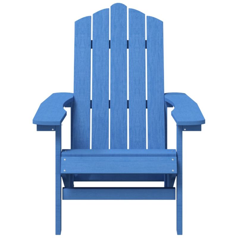 vidaXL Adirondack Chairs 2 Pcs, Outdoor Adirondack Chair Weather Resistant for Patio, Lawn Chair for Outdoor Porch Garden Backyard Deck, HDPE Aqua Blue