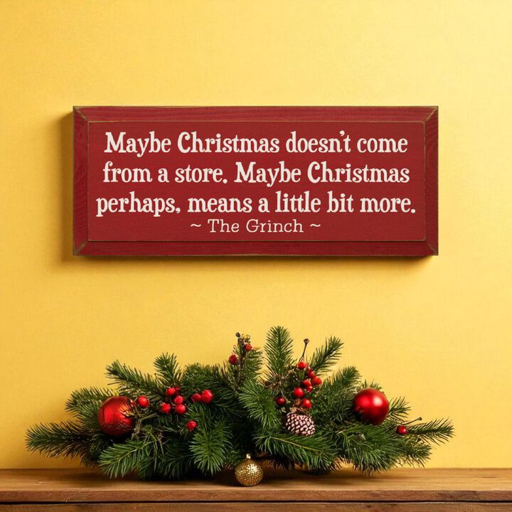 Festive Holiday Quote Wood Sign Christmas Home Wall Decoration