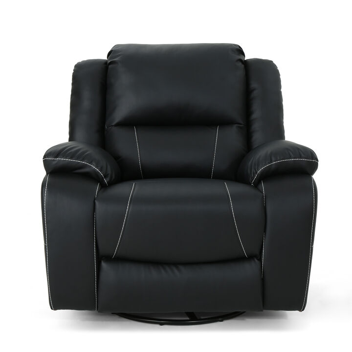 Merax Faux Leather Manual Swivel Standard Recliner
