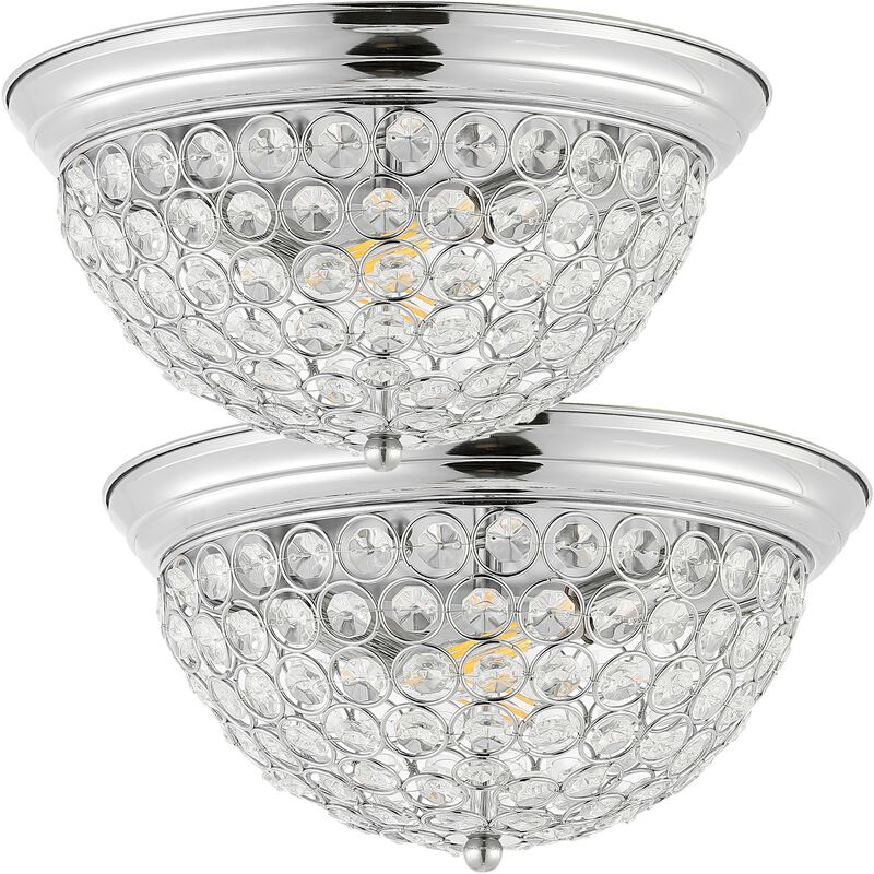 Malia 1-Light Traditional Transitional Iron LED Flush Mount