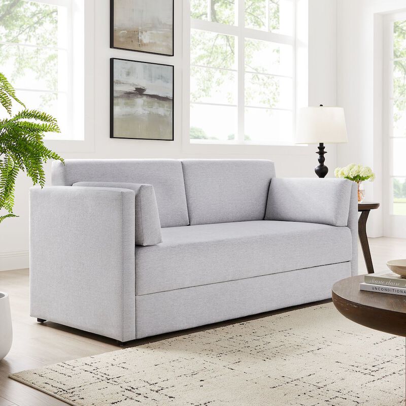 Modway Linden Upholstered Heathered Chenille Sofa