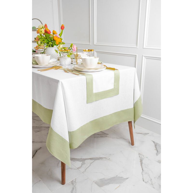 Solino Home 100% Pure Linen Tablecloth - Contempo