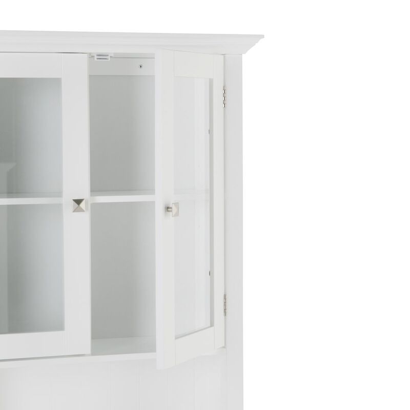 Simpli Home Acadian Space Saver Cabinet In Pure White