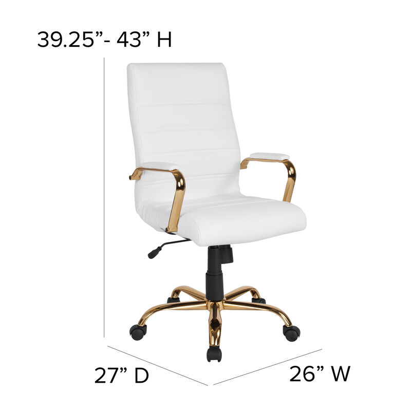 Flash Furniture  High Back  Leather Executive Swivel Chair image number 4