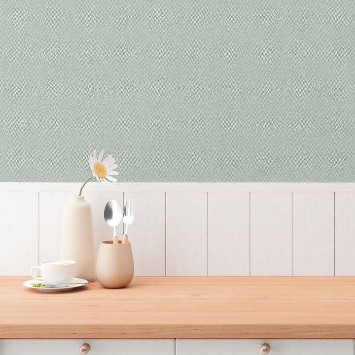 Hygge Home Plain Texture Green Wallpaper GG82154