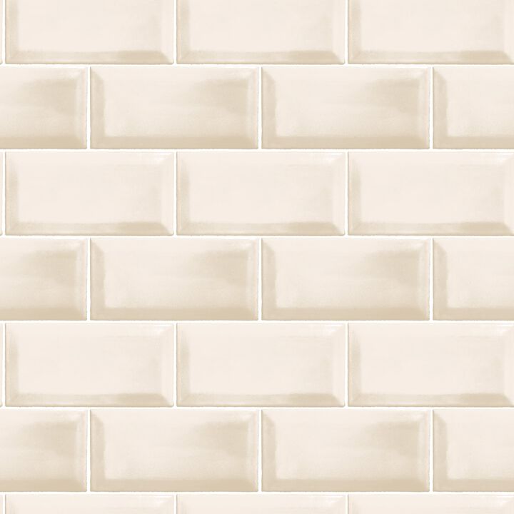 Just Kitchens Metro Tile Beige Wallpaper G45444