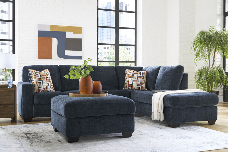 Aviemore Ink 2 Piece Sectional with Ottoman image number 1