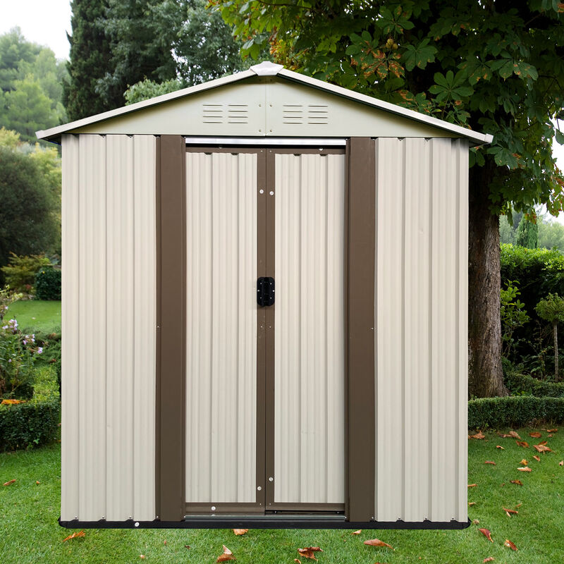 Weather-Resistant Outdoor Storage Shed, Perfect for Garden Tools and Outdoor Gear
