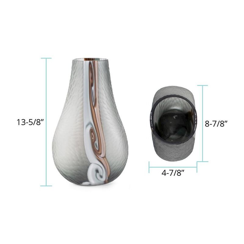 Howard Elliott Smooth Vibe Glass Vase- Tall image number 7