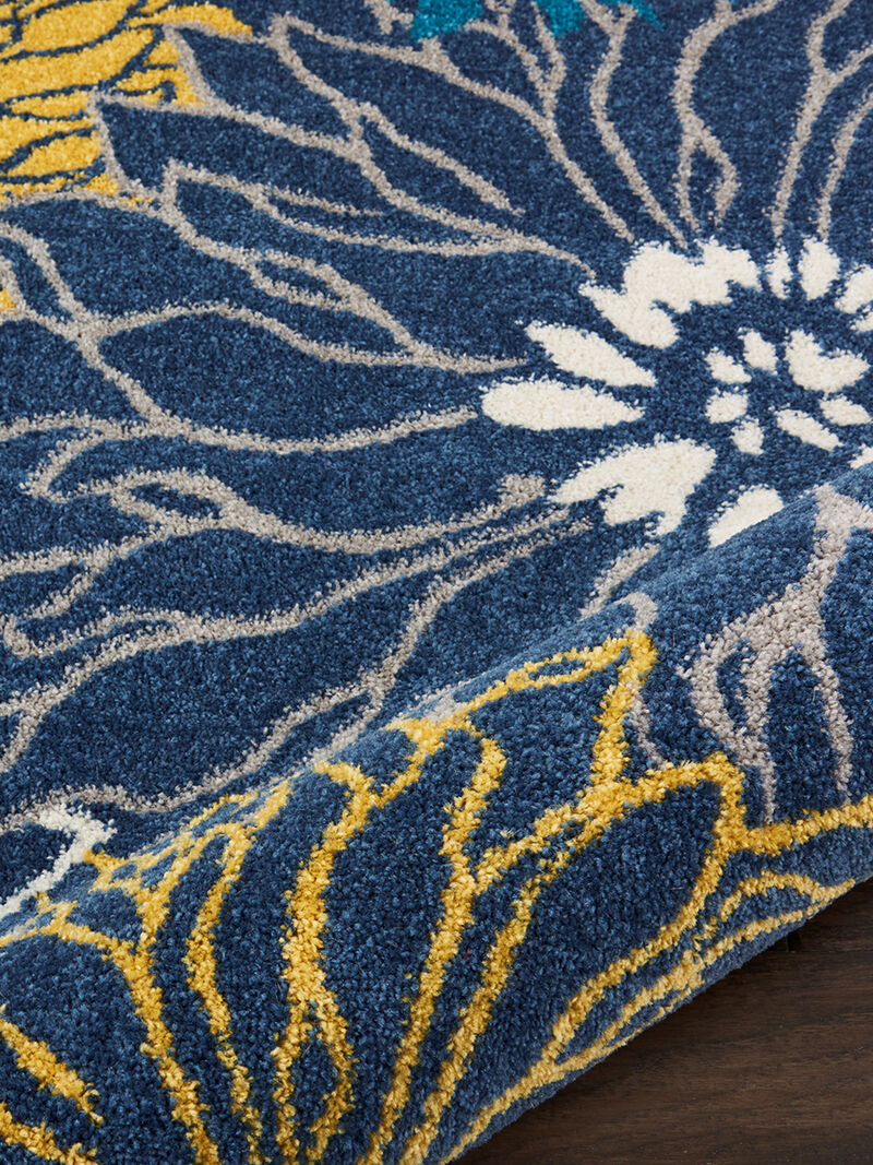 Passion PSN17 Blue 1'10" x 6' Rug image number 4