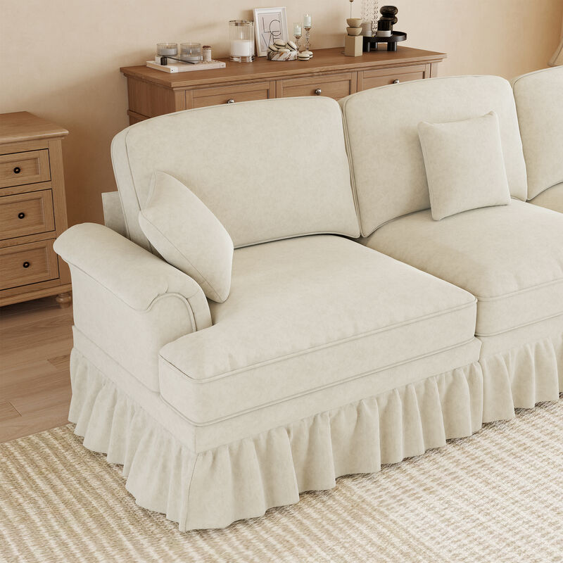 Nidjuk Classic U Shape 4 Seater Modular Sectional Sofa image number 3