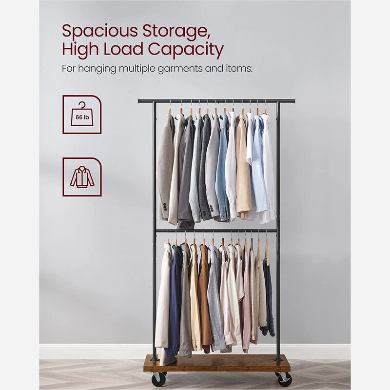 BreeBe Clothing Rack with Wheels