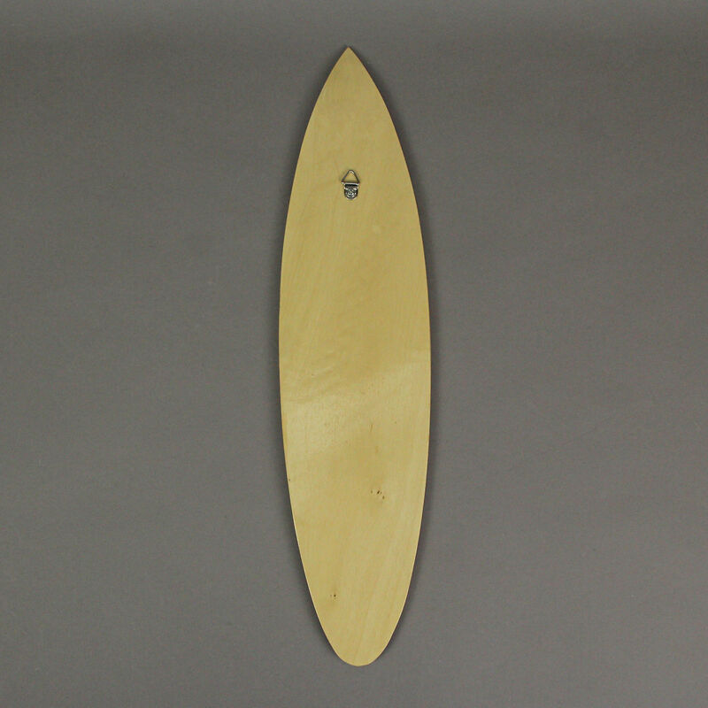 16 In Hand Carved Painted Wooden Surfboard Wall Hanging Decor Beach Art Set of 3 image number 2