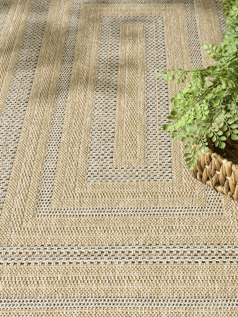 Tulum TLM04 Taupe/Gray 9' x 12' Rug