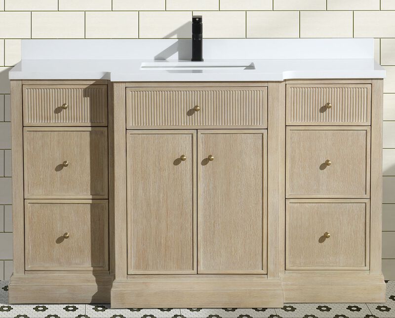 Redondo 55" Bathroom Vanity Ash Oak image number 4