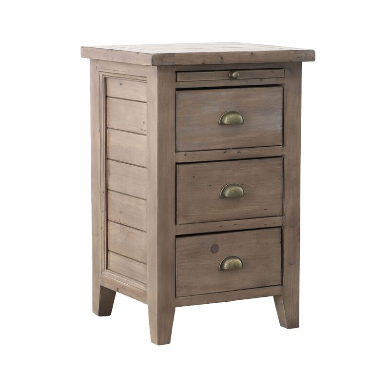 Irish Coast 3 Drawer Nightstand in Sand
