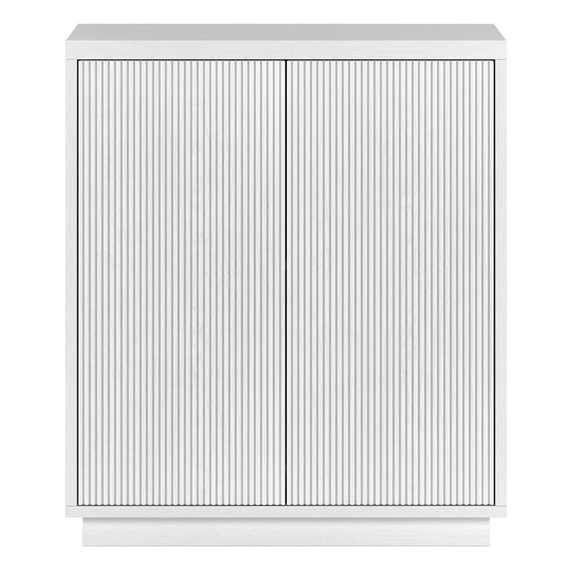 Hudson&Canal Alston 28 Wide Rectangular Accent Cabinet in White