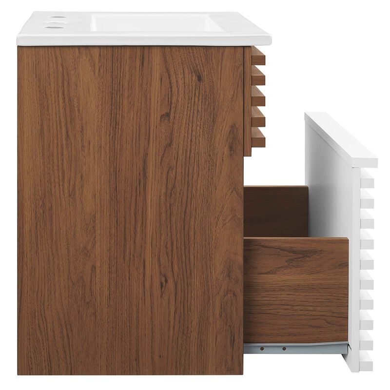 Render 18" Wall-Mount Bathroom Vanity image number 3