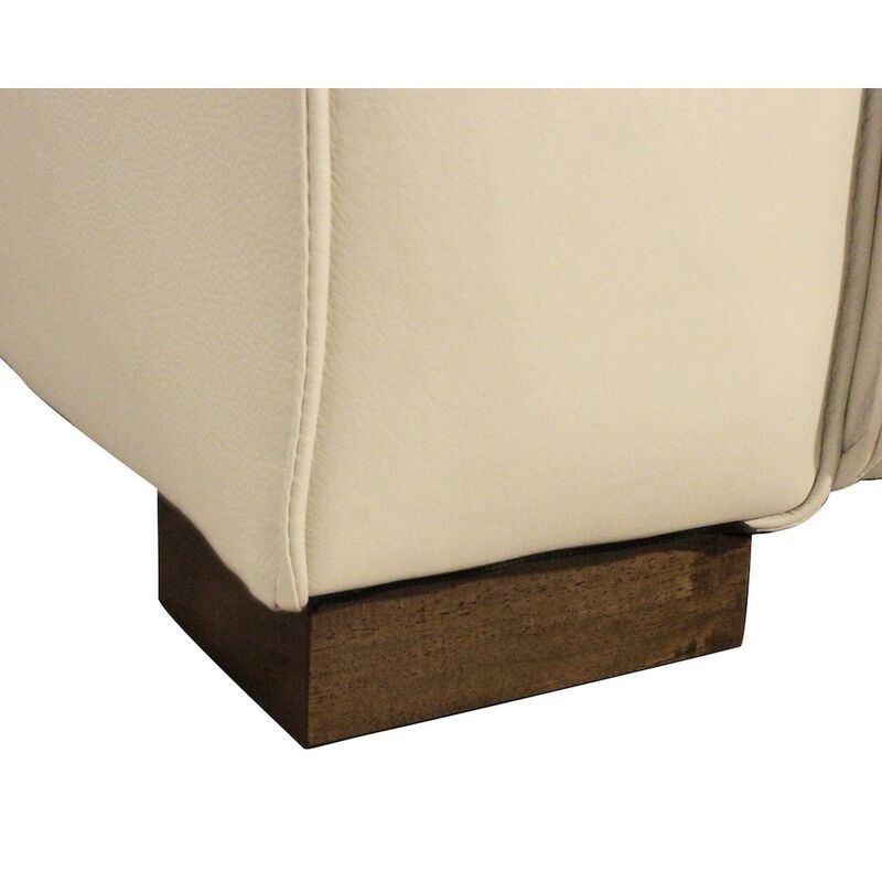 Alex Hamilton Riseholme Reclining Sofa in Beige Full-Leather