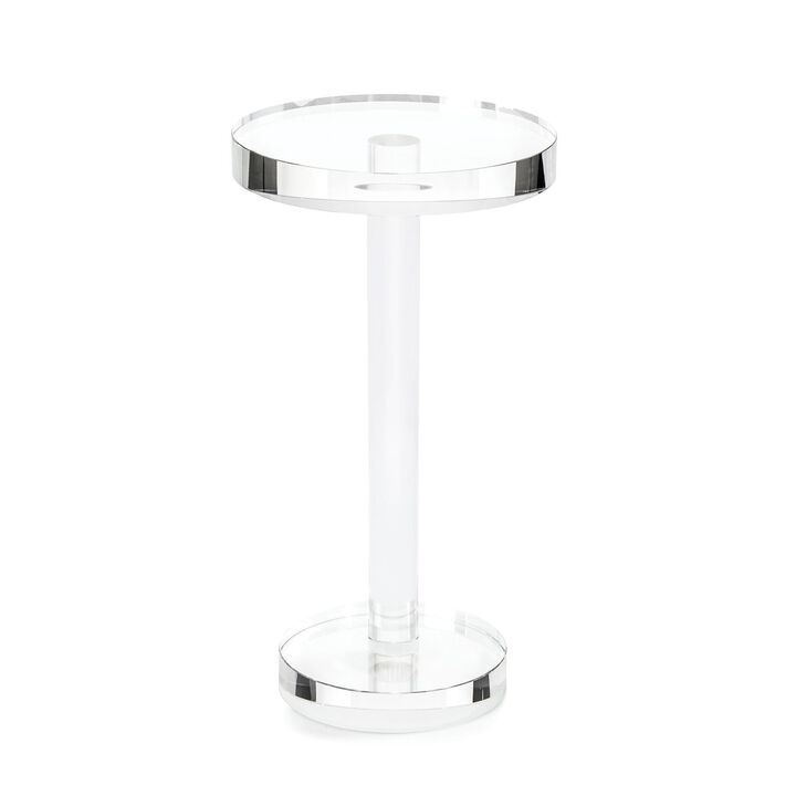 Round Crystal Martini Table