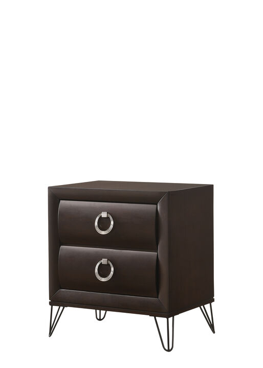 ACME Tablita Nightstand, Dark Merlot