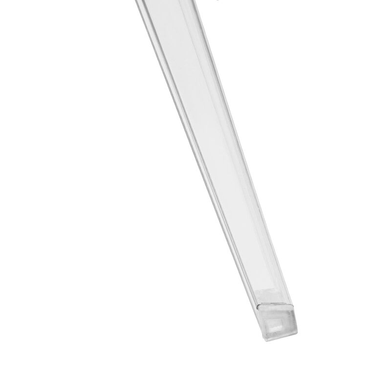 LeisureMod Marion Transparent Acrylic Modern Chair Set of 4