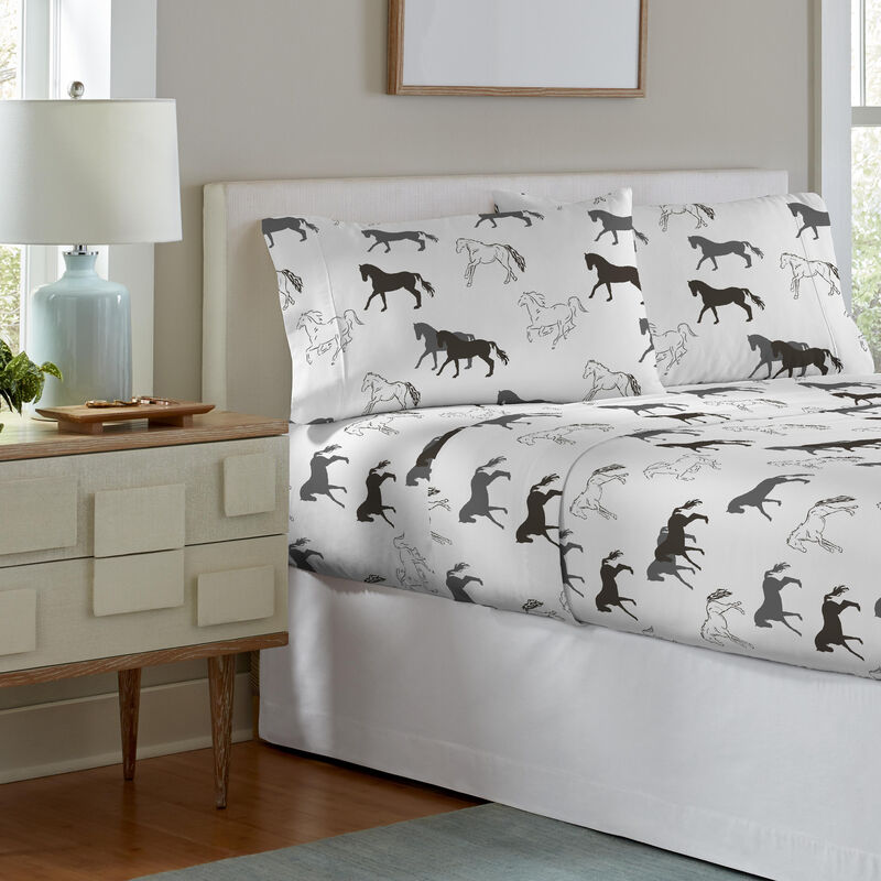 Pointehaven 180 GSM 100% Cotton Flannel Deep Pocket 4 pc Sheet Set