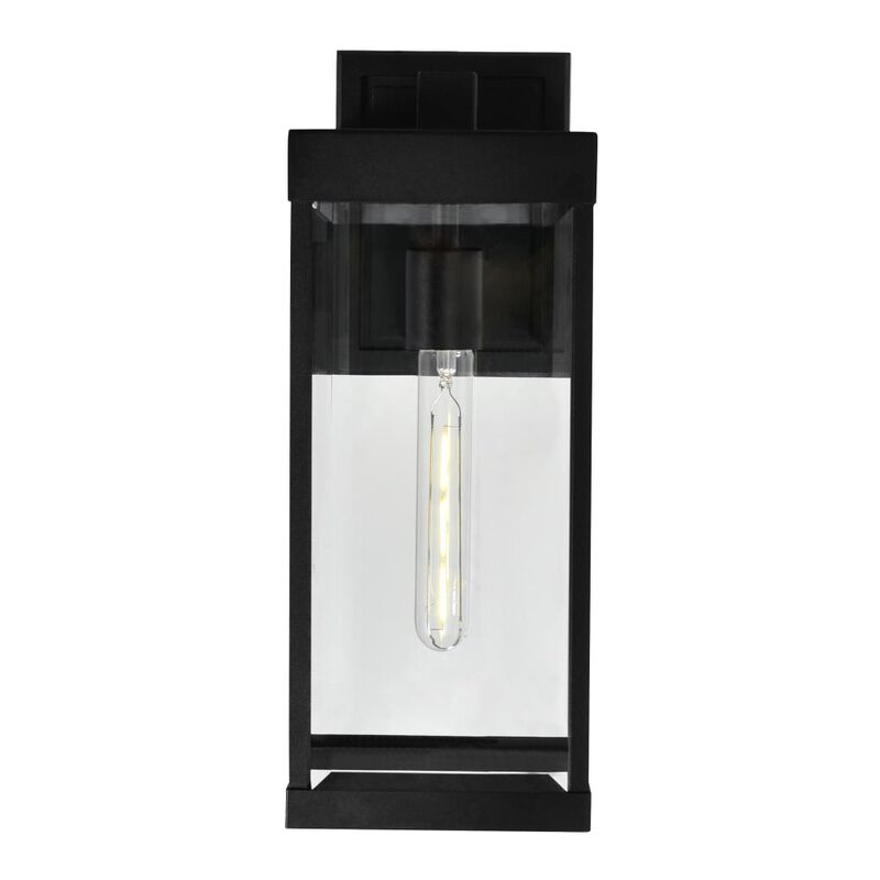 Windsor 1 Light Black Outdoor Wall Light