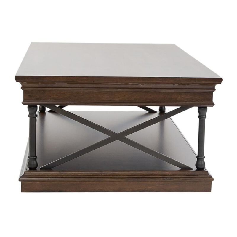 Liberty Furniture Tribeca Rectangular Cocktail Table in Cordovian Brown image number 2