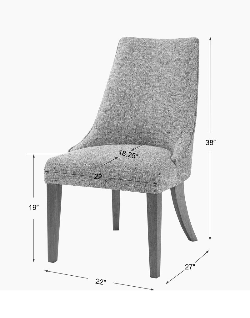 Daxton Earth Tone Armless Chair