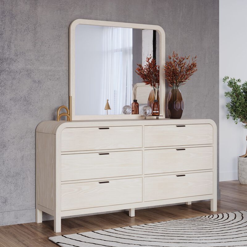 Drake Six Drawer Dresser in Sugar