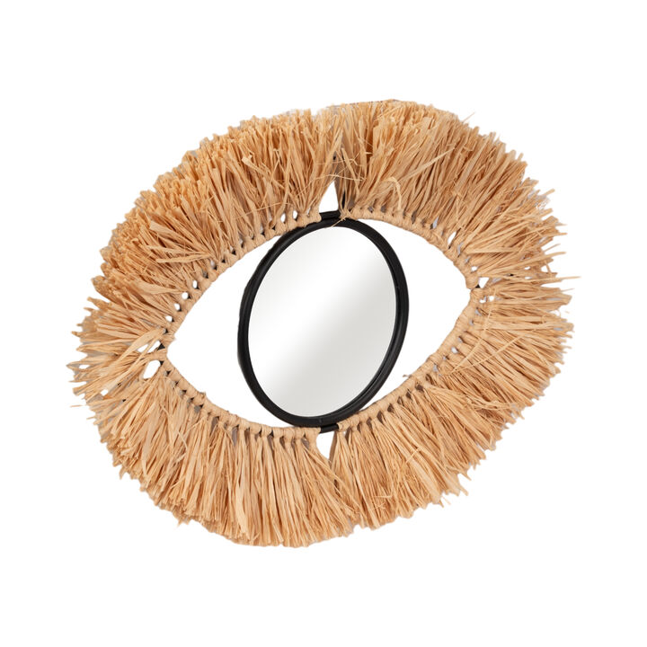 24" Mirrored Eye Wall Deco