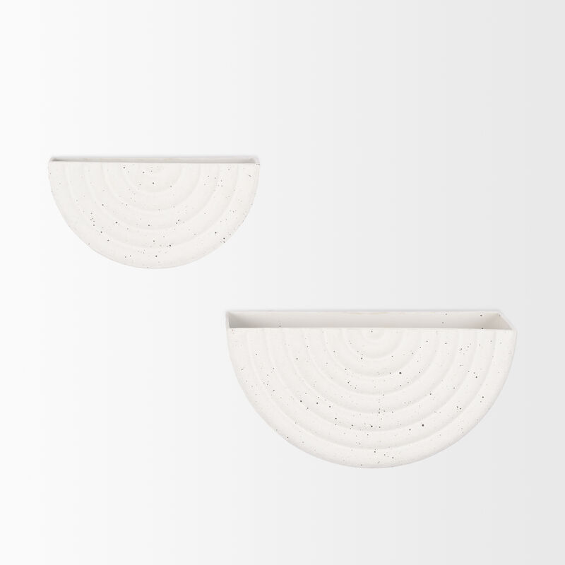 Shilo White Wall Planter (Set of 2)