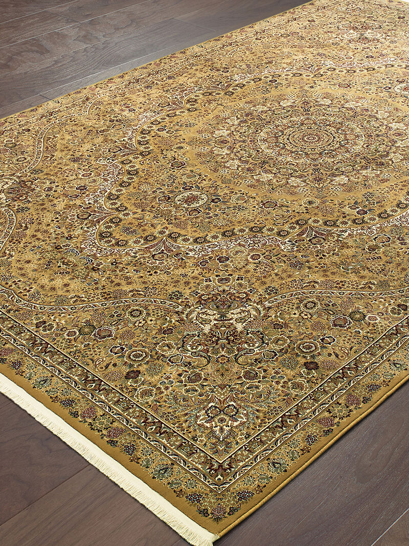 Masterpiece 5'3" x 7'6" Gold Rug image number 1