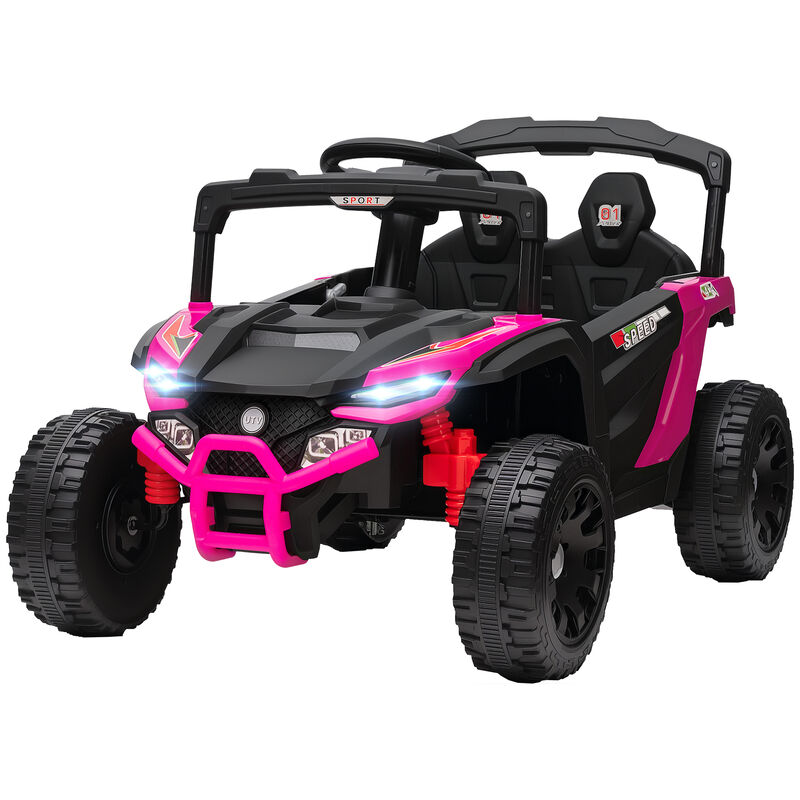 BreeBe 12V Kids Ride On Truck, Battery Powered Electric UTV Vehicle with Rear Suspension, Remote Control image number 0