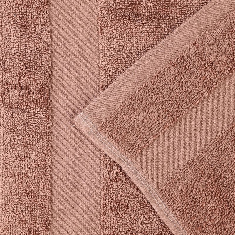 2-Piece Egyptian Cotton Bath Sheet Set &ndash; Luxury Soft & Thick Towels with Border image number 3