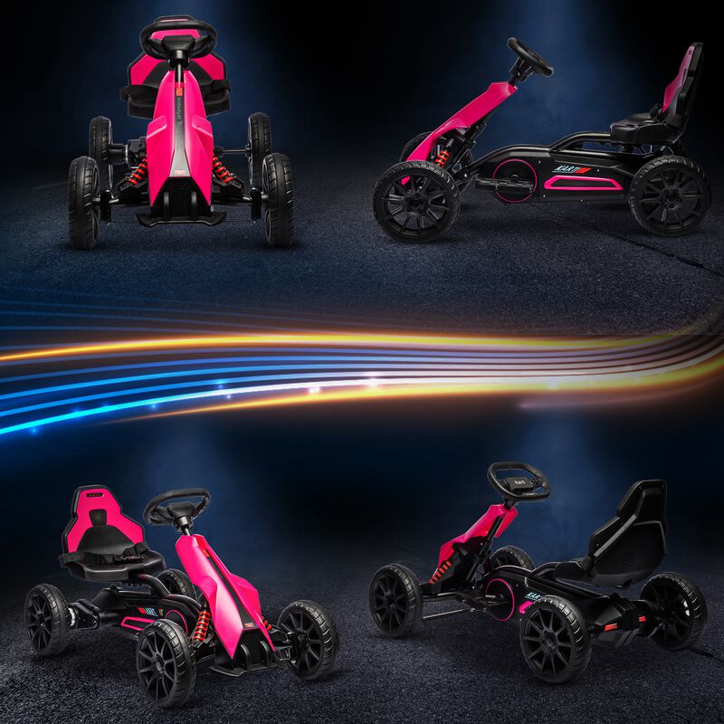 BreeBe 12V Electric Go Kart for Kids w/ Adjustable Speed image number 6