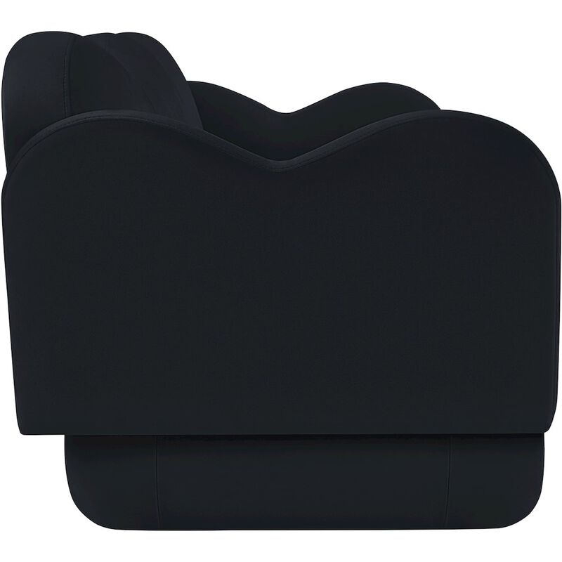 Meridian Furniture Bloom Black Velvet Sofa