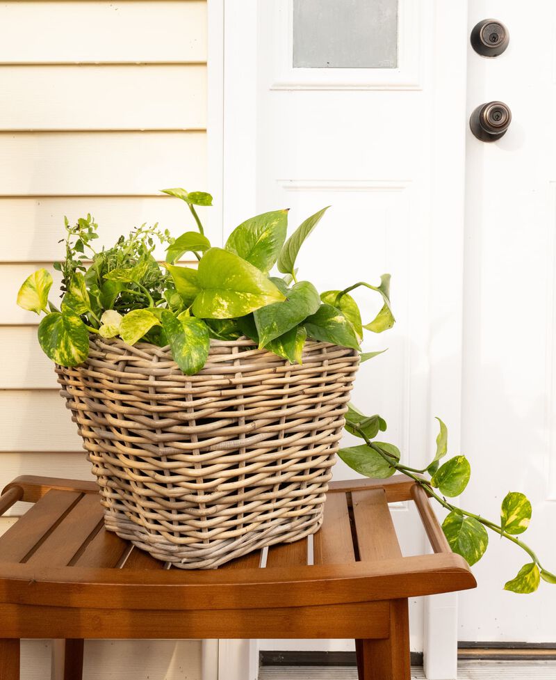 Saboga Home&trade; Square Tapered Planter with Plastic Insert image number 2